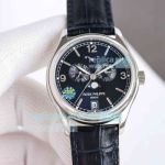 Swiss Patek Philippe Complications Annual Calendar 39 Blue Dial Moon Phase Clone Watch 